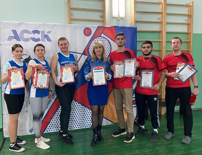Соревнования по настольному теннису среди студенческих спортивных клубов города Керчь